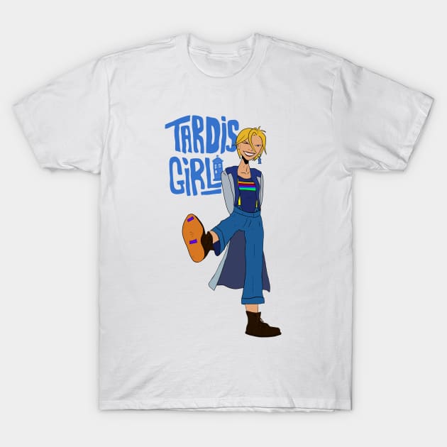 TARDIS Girl T-Shirt by renduh